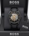 BOSS Principle Skeleton Mens Automatic black and gold