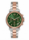Michael l Kors Maren Rosegold Two Tone Green