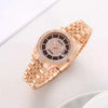 Rolee_x Ladies Crystal Date Just Quartz Rose-Gold Black