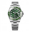 Roleex Mens Oyster Perpetual Submarine Silver Green