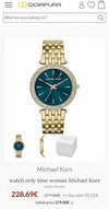 Michael l Kors Darci Gold Green Dial