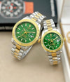 Rolex_Couple_Sky_Dweller_Gold_Twotone_Green