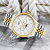 Tissotmens Chain 1853 Chronograph Gold Two Tone White Dial