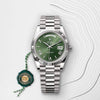 Roleex Mens Oyster Day Date Green Dial Heavy Quality