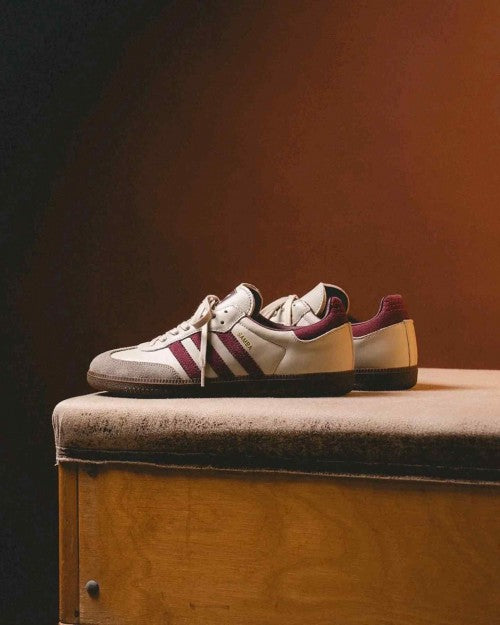 Adidass Samba OG Putty Grey Maroon Womens 1226