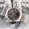 Tissotmens Chain 1853 Chronograph Two Tone Rosegold Black Dial