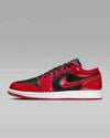 Nikkee Air Jordan 1 Low SE Patent Varsity Red Black 6144