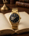 Orient Bambino Open Heart gold black