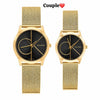 Daniel Wellington DW Couple Gold Black Dial