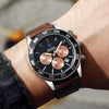 Tommy Hillfiger Chronograph Brown Belt Blue Dial