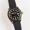 Role_x Yatch Master Yellow Gold Oysterflex Black Mint Mens Watch Luxury Edition Premium Quality femstore.co.in