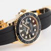 Role_x Yatch Master Yellow Gold Oysterflex Black Mint Mens Watch Luxury Edition Premium Quality femstore.co.in
