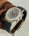 Ro*ex Eye Of The Tiger Silver Dial Silicon Belt Edition Premium Quality Luxury Watch femstore.co.in